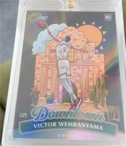 2024 Panini One and One Downtown #16 Victor Wembanyama — front