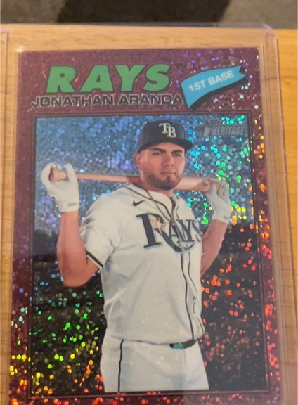 2026 Topps Heritage Chrome #20 Jonathan Aranda — front