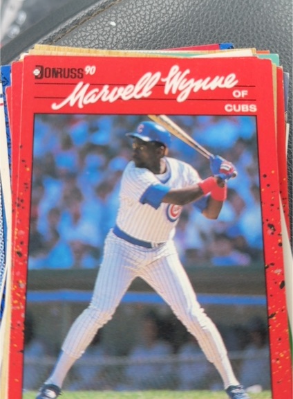 1990 Donruss #255 Marvell Wynne Chicago Cubs — front