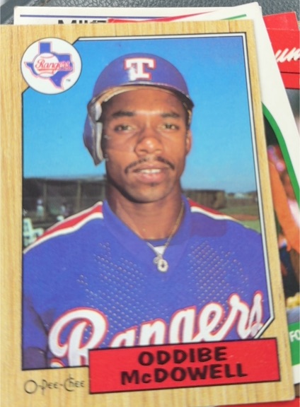 1987 O-Pee-Chee #95 Oddibe McDowell — front