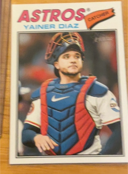 2026 Topps Heritage #219 Yainer Diaz — front