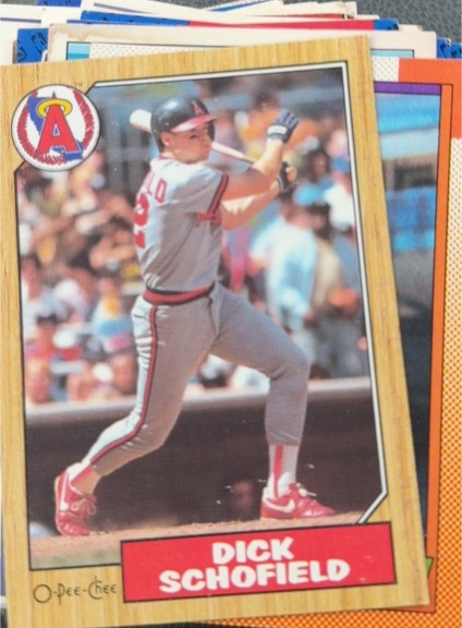 1987 O-Pee-Chee #54 Dick Schofield — front