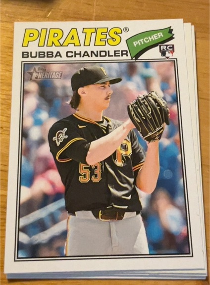 2026 Topps Heritage #265 Bubba Chandler — front