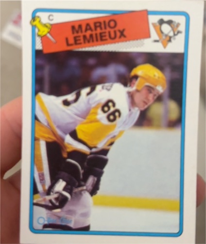 1988-89 Topps #1 Mario Lemieux — front