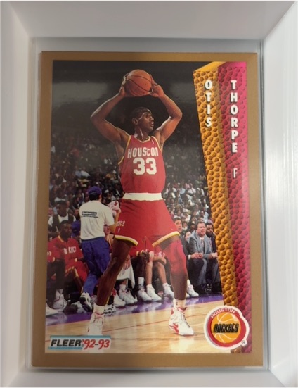 1992-93 Fleer #86 Otis Thorpe Houston Rockets — front