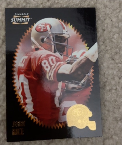 1996 Pinnacle Summit #9 Jerry Rice — front