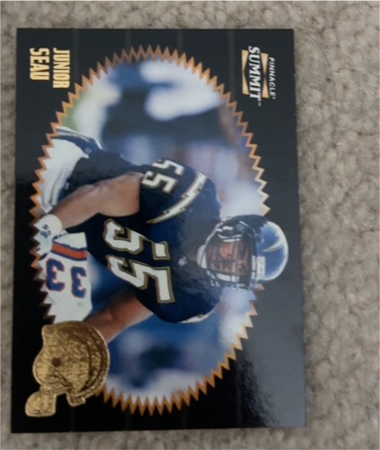 1996 Pinnacle Summit #116 Junior Seau — front