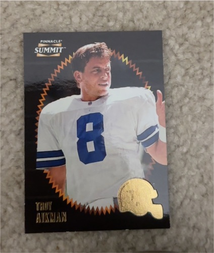 1996 Pinnacle Summit #1 Troy Aikman — front