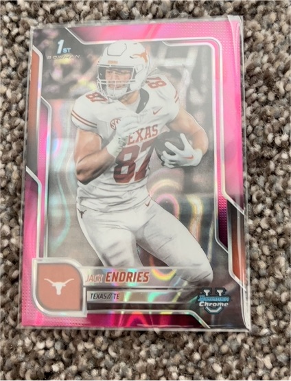 2025 Bowman University Chrome #78 Jack Endries — front
