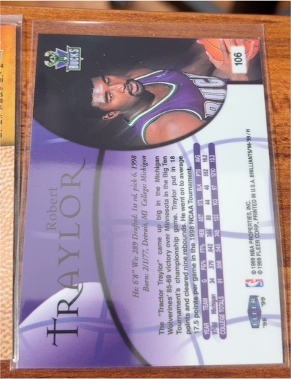 1998-99 St. Club First Day Issue #106 Robert Traylor — front