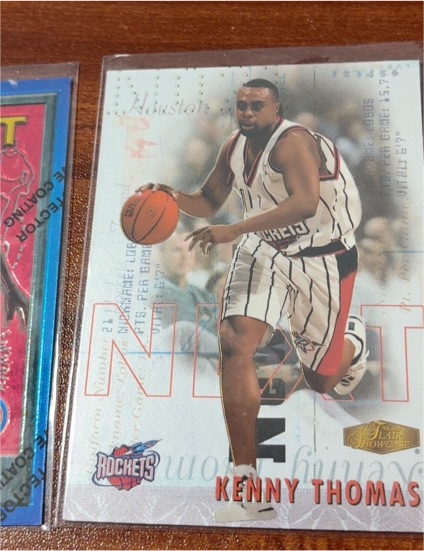 1999-00 Flair Showcase Next #11 Kenny Thomas Houston Rockets — front