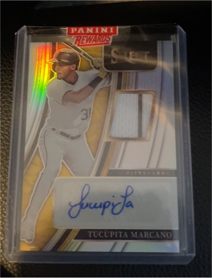 2022 Panini Select Signature Materials #SM-TM Tucupita Marcano — front