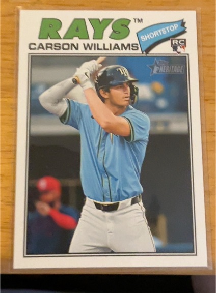 2026 Topps Heritage #161 Carson Williams — front