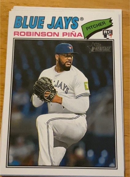 2026 Topps Heritage #315 Robinson Piña — front