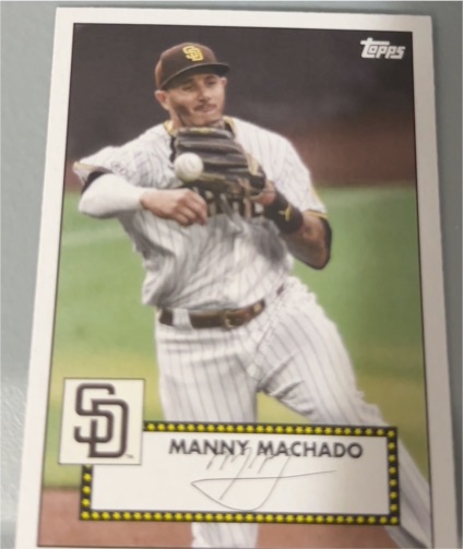 2021 Topps 1952 Topps Redux #T52-24 Manny Machado — front