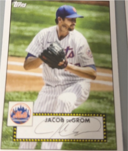 2021 Topps 1952 Redux #T52-15 Jacob deGrom — front