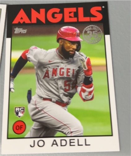 2021 Topps Series 1 1986 Topps Insert #86B-90 Jo Adell — front