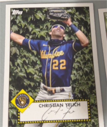 2021 Topps Series 1 1952 Redux #T52-50 Christian Yelich — front