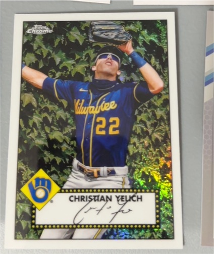 2021 Topps Chrome #86BC-7 Christian Yelich — front