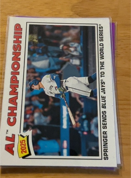 2025 Topps Heritage AL Championship #276 George Springer — front