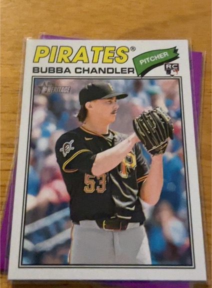 2026 Topps Heritage #265 Bubba Chandler — front