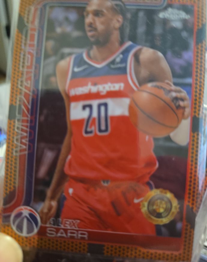 2025-26 Topps Chrome #218 Alex Sarr — front