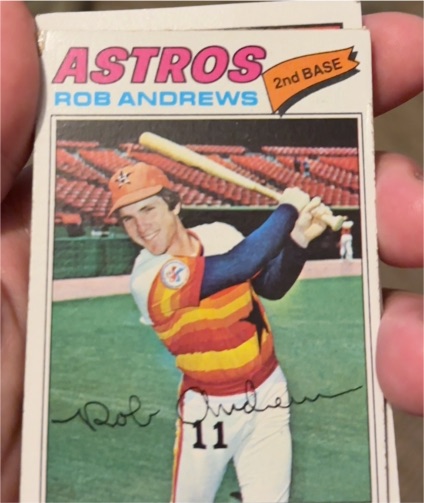 1977 Topps #209 Rob Andrews — front
