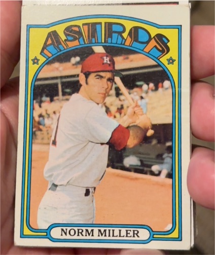 1972 Topps #466 Norm Miller — front