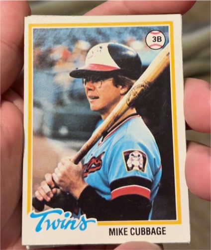 1978 Topps #219 Mike Cubbage — front