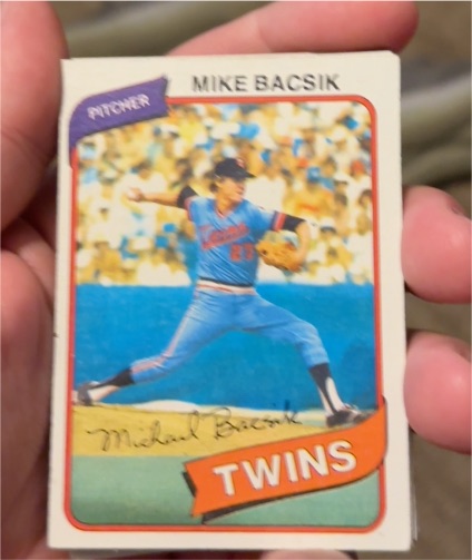 1980 Topps #453 Mike Bacsik — front
