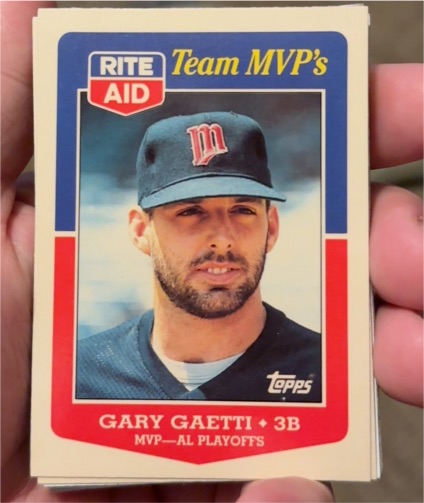 1988 Topps Rite Aid Team MVP's #31 Gary Gaetti — front