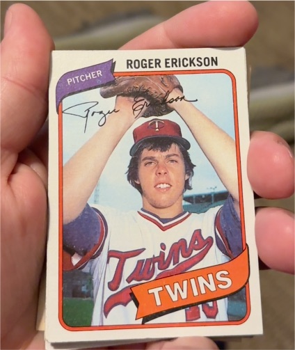 1980 Topps #256 Roger Erickson Minnesota Twins — front