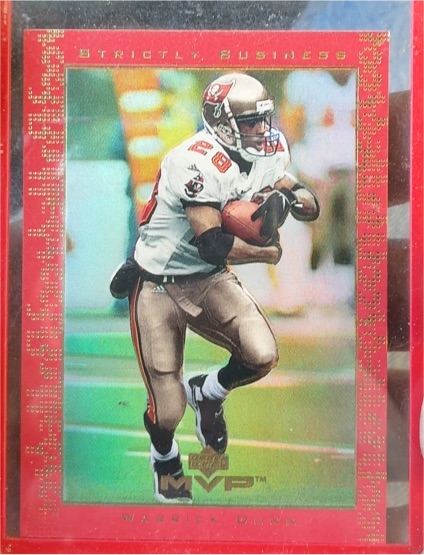 1999 Upper Deck MVP #SB10 Warrick Dunn Strictly Business — front