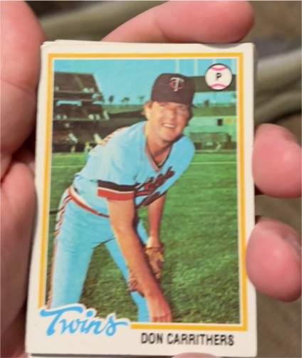 1978 Topps #113 Don Carrithers Minnesota Twins — front