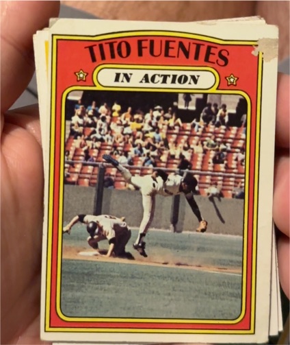 1972 Topps #428 Tito Fuentes In Action — front