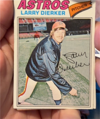 1977 Topps #350 Larry Dierker Houston Astros — front