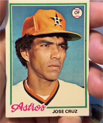 1978 Topps #625 Jose Cruz Houston Astros — front