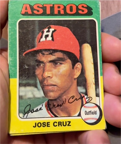 1975 Topps #514 Jose Cruz Houston Astros — front