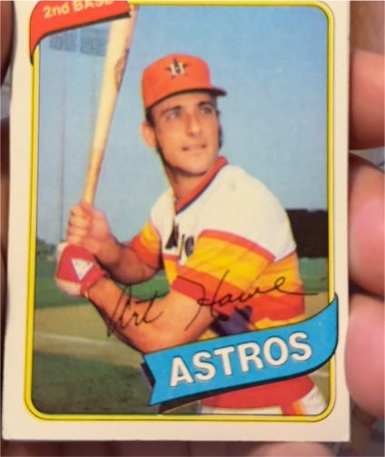 1980 Topps #554 Art Howe Houston Astros — front