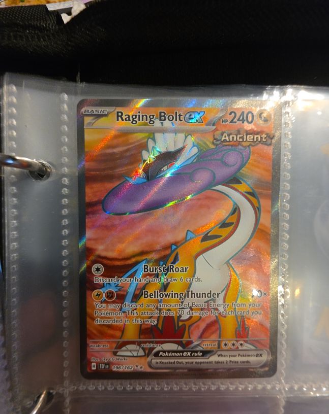 2024 Pokémon TCG #196 Raging Bolt ex — front