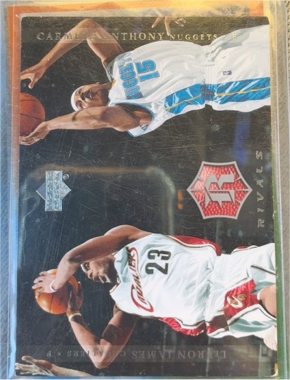 2004-05 Upper Deck Rivals #27 LeBron James / Carmelo Anthony — front
