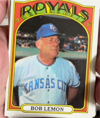 1972 Topps #449 Bob Lemon — front