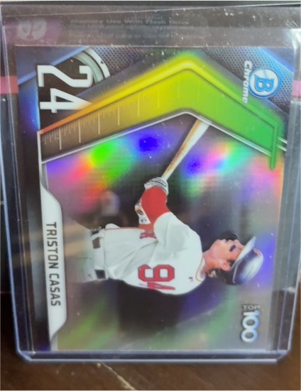 2022 Bowman Chrome Top 100 #BTP-24 Triston Casas — front