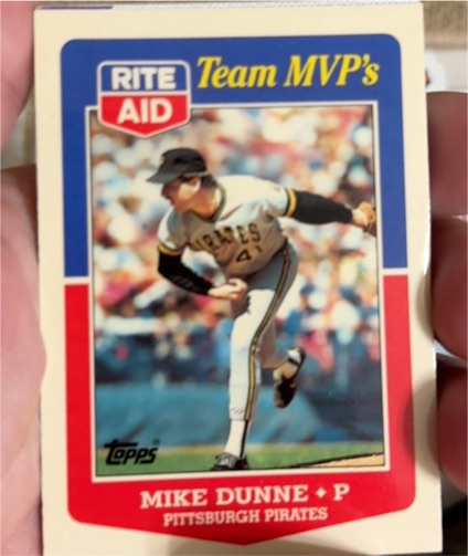 1988 Topps Rite Aid Team MVP's #9 Mike Dunne — front