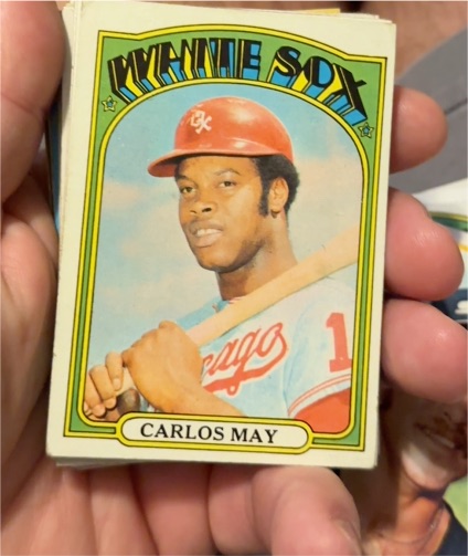 1972 Topps #525 Carlos May — front
