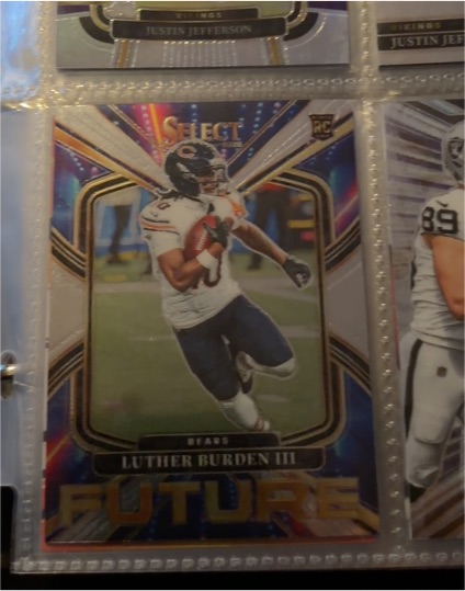 2025 Panini Select #3 Luther Burden III Future RC Chicago Bears — front