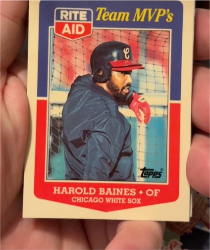 1988 Topps Rite Aid Team MVP's #16 Harold Baines — front