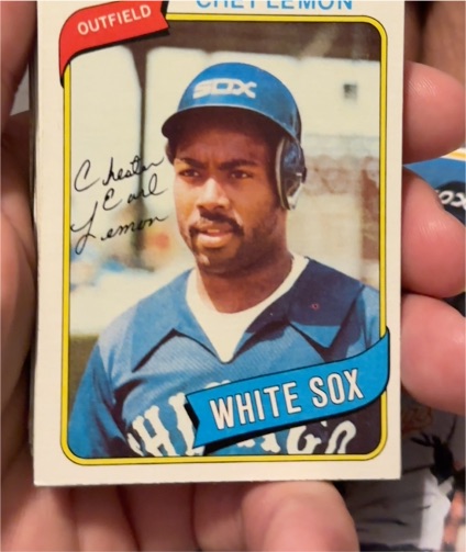 1980 Topps #589 Chet Lemon Chicago White Sox — front