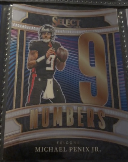 2025 Panini Select #1 Michael Penix Jr. Select Numbers — front