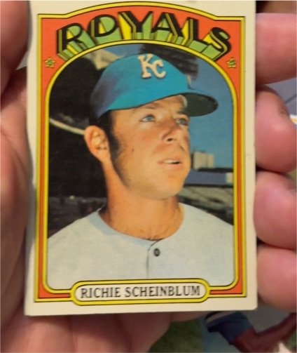 1972 Topps #468 Richie Scheinblum Kansas City Royals — front